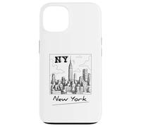 New York City Skyline - New York City Sketch Drawing Graphic Coque pour iPhone 13