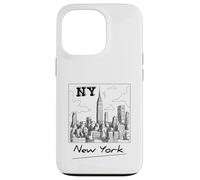 New York City Skyline - New York City Sketch Drawing Graphic Coque pour iPhone 13 Pro