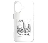 New York City Skyline - New York City Sketch Drawing Graphic Coque pour iPhone 17