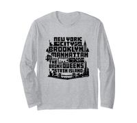 New York City Skyline NYC Boroughs Brooklyn Manhattan Manche Longue