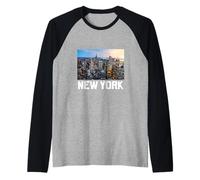 New York City Skyline Outfit, I Love New York, New York City Manche Raglan