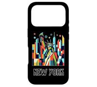 New York City Skylines NYC Statue of Liberty Cubism Art Coque pour iPhone 17 Pro