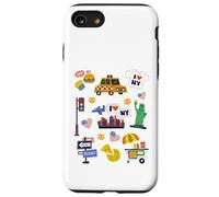 New York City Souvenir NY Icons Tout-Petits Enfants garçons ou Filles Coque pour iPhone SE (2020) / 7/8