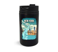 New York City Statue de la Liberté Tasse de voyage de voyage, gobelet de voyage, tasse à café isotherme, tasse portable