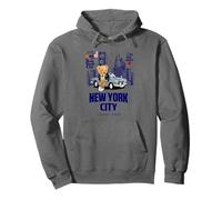 New York City Teddy Bear Illustration Graphic Design Sweat à Capuche