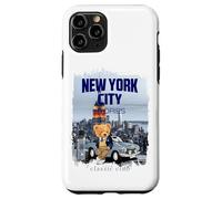 New York City Teddy Bear Stories Illustration Graphic Design Coque pour iPhone 11 Pro