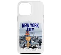 New York City Teddy Bear Stories Illustration Graphic Design Coque pour iPhone 13 Pro Max