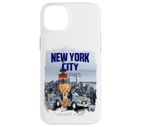 New York City Teddy Bear Stories Illustration Graphic Design Coque pour iPhone 14 Plus