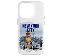 New York City Teddy Bear Stories Illustration Graphic Design Coque pour iPhone 14 Pro