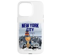 New York City Teddy Bear Stories Illustration Graphic Design Coque pour iPhone 15 Pro Max