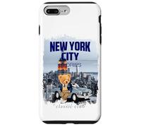 New York City Teddy Bear Stories Illustration Graphic Design Coque pour iPhone 7 Plus/8 Plus