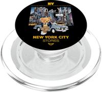 New York City Teddy Bear Stories Illustration Graphic Design PopSockets PopGrip pour MagSafe