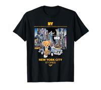 New York City Teddy Bear Stories Illustration Graphic Design T-Shirt