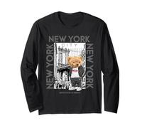 New York City Teddy Bear with The Dumbo Manhattan Bridge Manche Longue