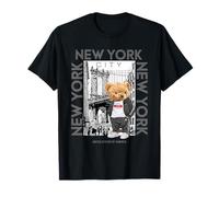New York City Teddy Bear with The Dumbo Manhattan Bridge T-Shirt