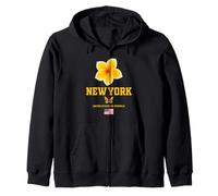 New York City Tropical Flower - Cute NYC Frangipani Flower Sweat à Capuche