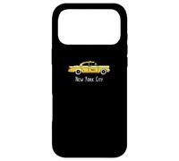 New York City Yellow Checker Taxi Cab 8 Bits Pixel Coque pour iPhone 17 Pro Max