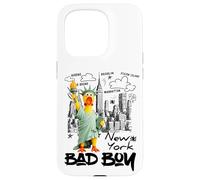 New York City Yellow Rubbe Duck Toy with Statue of Liberty Coque pour iPhone 15 Pro
