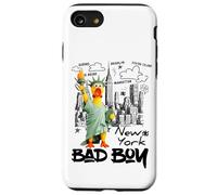 New York City Yellow Rubbe Duck Toy with Statue of Liberty Coque pour iPhone SE (2020) / 7/8