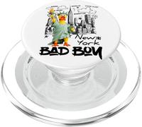 New York City Yellow Rubbe Duck Toy with Statue of Liberty PopSockets PopGrip pour MagSafe