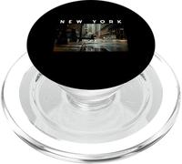 New York Dark Moody Rainy Day Goth Vibes Gris Noir Hommes PopSockets PopGrip pour MagSafe