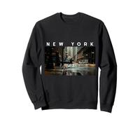 New York Dark Moody Rainy Day Goth Vibes Gris Noir Hommes Sweatshirt
