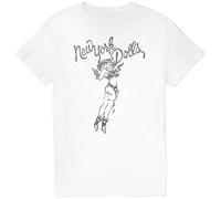 New York Dolls Cowgirl Punk Rock Mens White T-Shirt