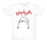 New York Dolls Retro Punk Rock Unisex Cotton Tee Shirt Men's White T-Shirt S