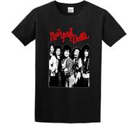 New York Dolls Trash Punk Rock T-Shirt Men's Black Unisex Tee Manches Courtes(XX-Large)
