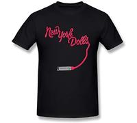 New York Dolls Unisex Cotton Tee Shirt Men's Black T-Shirt S