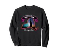 New York Empire State Statue de la Liberté Ciel étoilé Sweatshirt