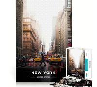 New York, États-Unis d'Amérique Puzzle de 1000 pièces pour Adultes, défi intellectuel, Jeu de société Amusant, découpe de qualité, Cadeau Exquis (38x52cm)