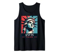 New York, États-Unis en hébreu Retro Statue de la Liberté Débardeur