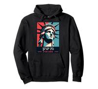 New York, États-Unis en hébreu Retro Statue de la Liberté Sweat à Capuche
