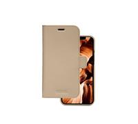 Coque et étui téléphone mobile Dbramante1928 New York - Etui à rabat pour téléphone portable - cuir Saffiano pleine fleur - sable sahara - pour Apple iPhone 12, 12 Pro