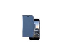 New York - Etui à rabat pour téléphone portable - dos magnétique détachable - cuir Saffiano - bleu Um - pour Apple iPhone 7, 8, SE (2e génération)