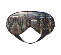 New York Fashion City Print Masque de sommeil soyeux pour les yeux pour homme et femme pour voyage, sommeil relaxant