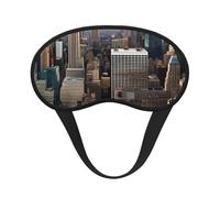 New York Fashion City Print Masque pour les yeux doux lavable confortable pour dormir Voyage Maison Hôtel Avion Camping