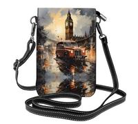 New York Giraffe Street. Ce sac à bandoulière léger et unisexe à rabat libère vos mains et est adapté pour les voyages, les vacances et une utilisation quotidienne., London Color Taxi, Taille unique