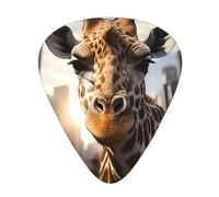 New York Giraffe Street Lot de 12 médiators fins et épais pour guitare, basse, guitare électrique et ukulélé