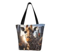 New York Giraffe Street Sac à main à bandoulière tendance pour femme Convient pour le week-end voyage shopping sac à bandoulière