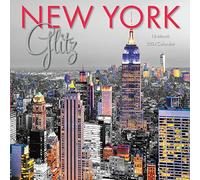 New York Glitz | 2024 12 x 24 Inch Monthly Square Wall Calendar | Graphique de France | NY Architecture Urban
