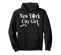 New York I Love NY City Girl T-Shirt à col en V pour Femme Sweat à Capuche
