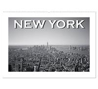 New York in schwarz weiss (Wandkalender 2026 DIN A2 quer), CALVENDO Monatskalender: So außergewöhnlich wie der Big Apple, sind auch diese Bilder in schwarz weiss.