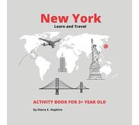 New York - Learn and Travel: Montessori Activity book for 3+ years old, Mazes, Tracing Letters, Spot the Difference and More. Perfect Gift!