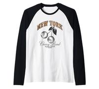 New York Leopard Print Disco Cherry Manche Raglan