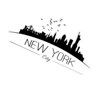 New York Letter Wall Sticker Background Sticker with New York Letter Creative City Decal Amovable Wall Sticker Art décoration Mur Decoration