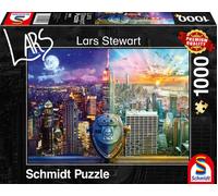 New York Nuit Et Jour : Schmidt Lars Stewart Collection Premium Puzzle En Bois