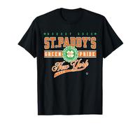 New York NY Irish Green Pride Retro Trèfle St Patrick T-Shirt