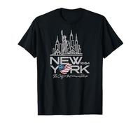 New York NYC Skyline 1664, la Ville Qui ne dort jamais T-Shirt